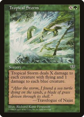 Tropical Storm card from Mirage