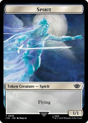Spirit // Food (0023) Double-Sided Token (Surge Foil) card from Universes Beyond: The Lord of the Rings: Tales of Middle-earth