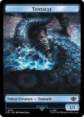 Tentacle // Food (0022) Double-Sided Token (Surge Foil) card from Universes Beyond: The Lord of the Rings: Tales of Middle-earth