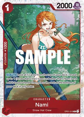 Nami - OP01-016 (Ultra Deck: The Three Captains) card from One Piece Promotion Cards
