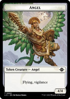 Angel Token card from The Lost Caverns of Ixalan