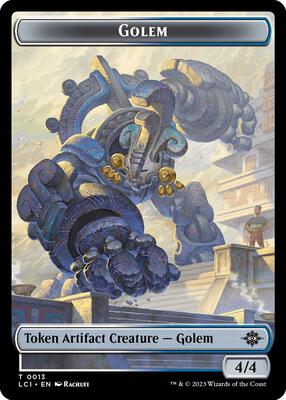 Golem Token card from The Lost Caverns of Ixalan
