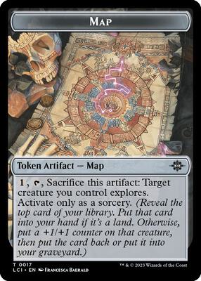 Map Token card from The Lost Caverns of Ixalan