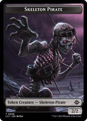 Skeleton Pirate Token card from The Lost Caverns of Ixalan