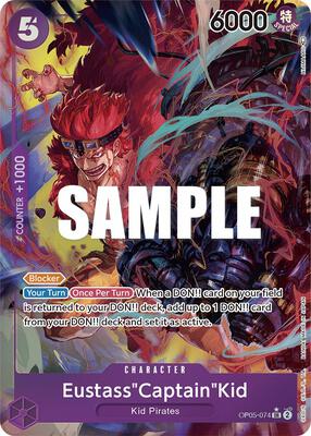 Eustass"Captain"Kid (Alternate Art) card from Awakening of the New Era