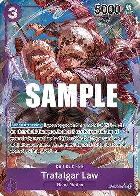 Trafalgar Law (Alternate Art) (069) card from Awakening of the New Era