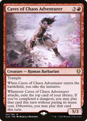 Caves of Chaos Adventurer card from Promo Pack: The Lost Caverns of Ixalan