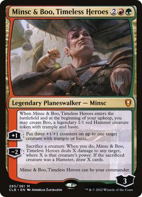 Minsc & Boo, Timeless Heroes card from Promo Pack: The Lost Caverns of Ixalan