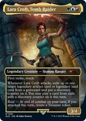 Lara Croft, Tomb Raider card from Secret Lair Drop Series