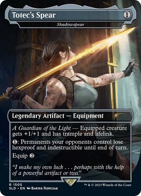 Totec's Spear - Shadowspear card from Secret Lair Drop Series
