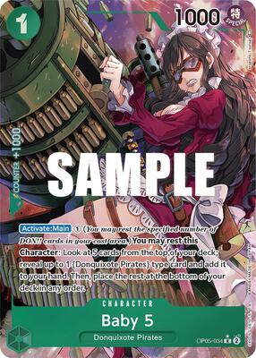 Baby 5 (034) (Alternate Art) card from Awakening of the New Era