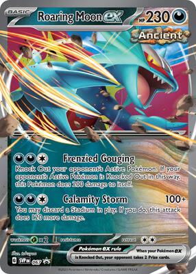 Roaring Moon ex - 067 card from SV: Scarlet & Violet Promo Cards