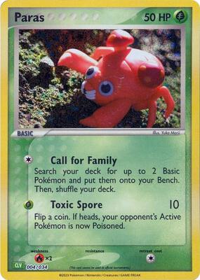 Paras card from Trading Card Game Classic