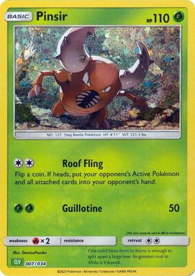 Pinsir card from Trading Card Game Classic
