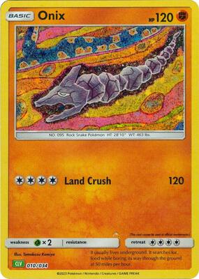 Onix card from Trading Card Game Classic