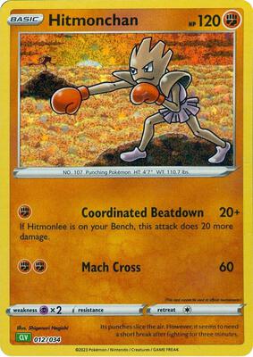 Hitmonchan card from Trading Card Game Classic