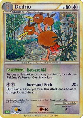 Dodrio card from Trading Card Game Classic