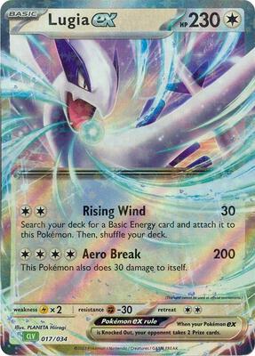 Lugia ex card from Trading Card Game Classic