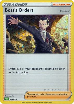 Boss's Orders [Giovanni] (CLV) card from Trading Card Game Classic