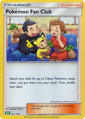 Pokemon Fan Club (CLV) card from Trading Card Game Classic