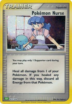 Pokemon Nurse card from Trading Card Game Classic
