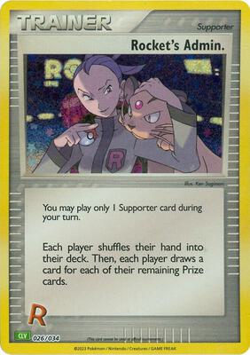 Rocket's Admin. (CLV) card from Trading Card Game Classic