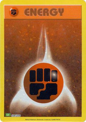 Basic Fighting Energy card from Trading Card Game Classic