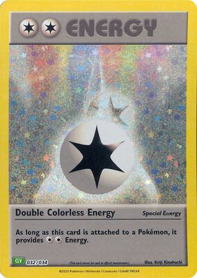 Double Colorless Energy (CLV) card from Trading Card Game Classic