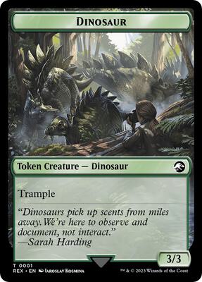 Dinosaur Token card from Universes Beyond: Jurassic World Collection
