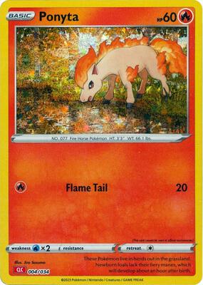 Ponyta card from Trading Card Game Classic