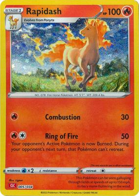 Rapidash card from Trading Card Game Classic