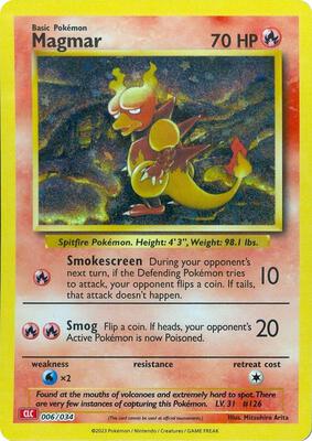 Magmar card from Trading Card Game Classic