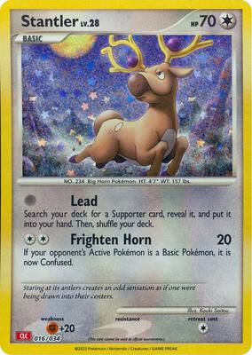 Stantler card from Trading Card Game Classic