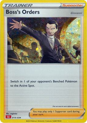 Boss's Orders [Giovanni] (CLC) card from Trading Card Game Classic