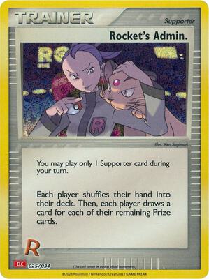 Rocket's Admin. (CLC) card from Trading Card Game Classic