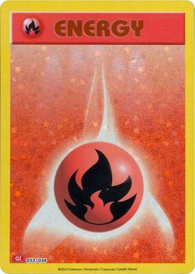 Basic Fire Energy card from Trading Card Game Classic