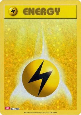 Basic Lightning Energy card from Trading Card Game Classic