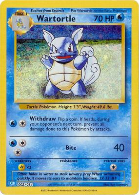 Wartortle card from Trading Card Game Classic