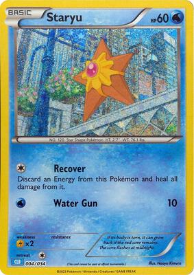 Staryu card from Trading Card Game Classic
