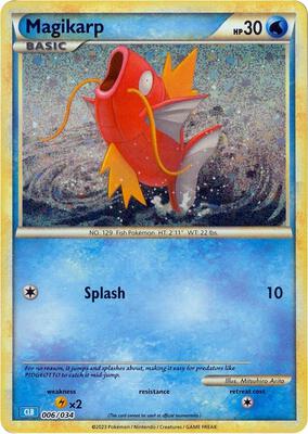 Magikarp card from Trading Card Game Classic