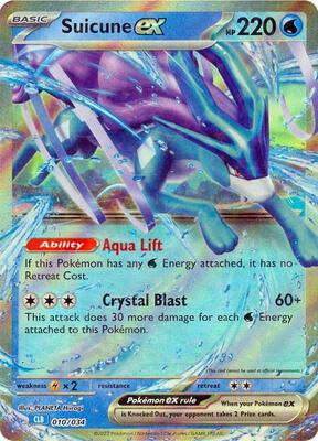Suicune ex card from Trading Card Game Classic