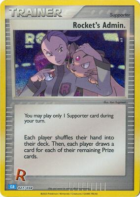 Rocket's Admin. (CLB) card from Trading Card Game Classic