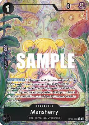 Mansherry (Alternate Art) card from Awakening of the New Era