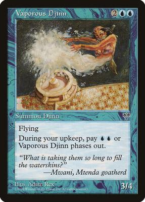 Vaporous Djinn card from Mirage