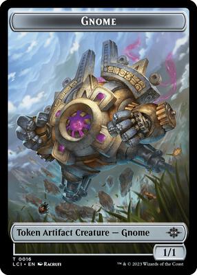 Gnome // Vampire Demon Double-Sided Token card from The Lost Caverns of Ixalan