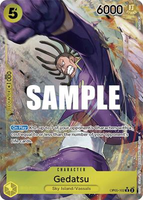 Gedatsu (Alternate Art) card from Awakening of the New Era