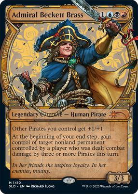 Admiral Beckett Brass card from Secret Lair Drop Series