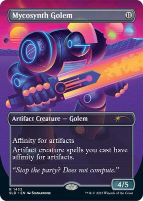 Mycosynth Golem card from Secret Lair Drop Series