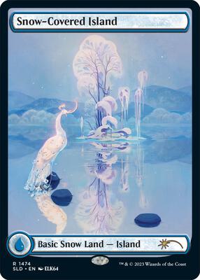 Snow-Covered Island (1474) card from Secret Lair Drop Series