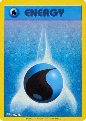 Basic Water Energy card from Trading Card Game Classic